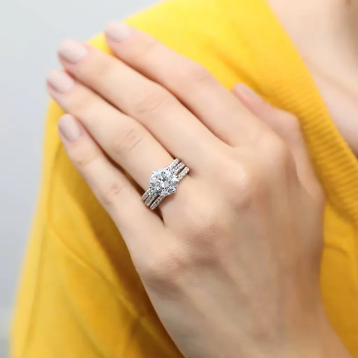Solitaire 38ct CZ Ring Set in Sterling Silver BERRICLE Rings