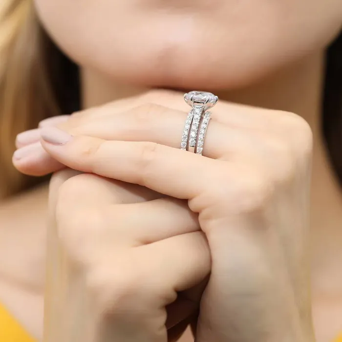 Solitaire 38ct CZ Ring Set in Sterling Silver BERRICLE Rings