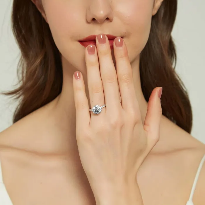 Solitaire 38ct CZ Ring Set in Sterling Silver BERRICLE Rings