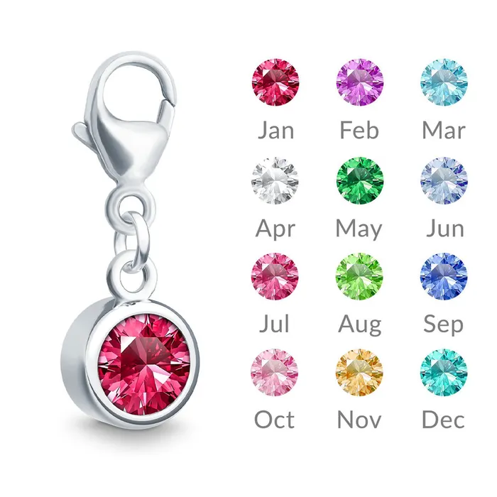 Sterling Silver Birthstone Charm For Bracelet Legacy Touch Bracelets