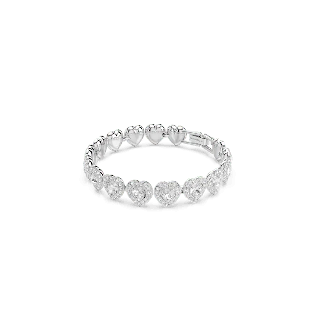 Swarovski Ariana Grande X Swarovski Tennis Bracelet Mixed Cuts Heart White Rhodium Plated Swarovski Bracelets Swarovski Ariana Grande X Swarovski Tennis Bracelet Mixed Cuts Heart White Rhodium Plated Swarovski Bracelets