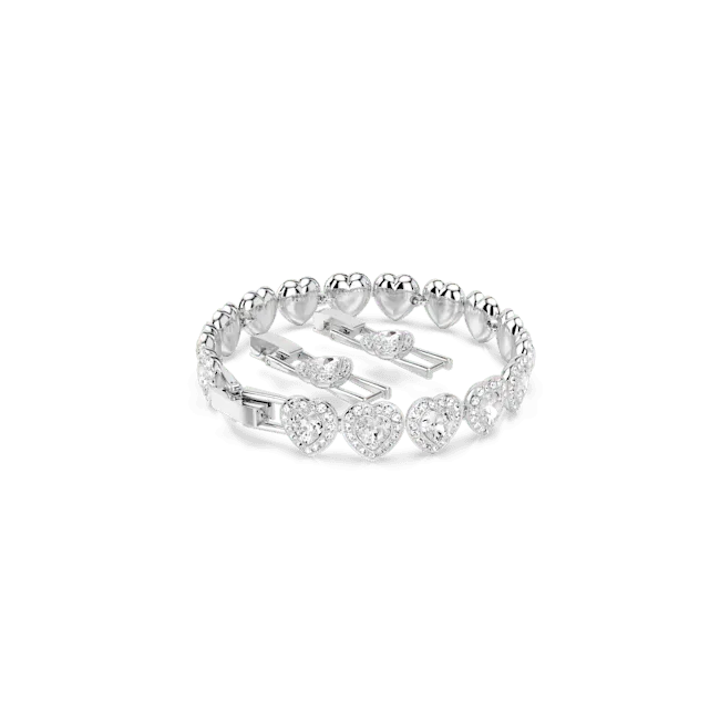 Swarovski Ariana Grande X Swarovski Tennis Bracelet Mixed Cuts Heart White Rhodium Plated Swarovski Bracelets Swarovski Ariana Grande X Swarovski Tennis Bracelet Mixed Cuts Heart White Rhodium Plated Swarovski Bracelets