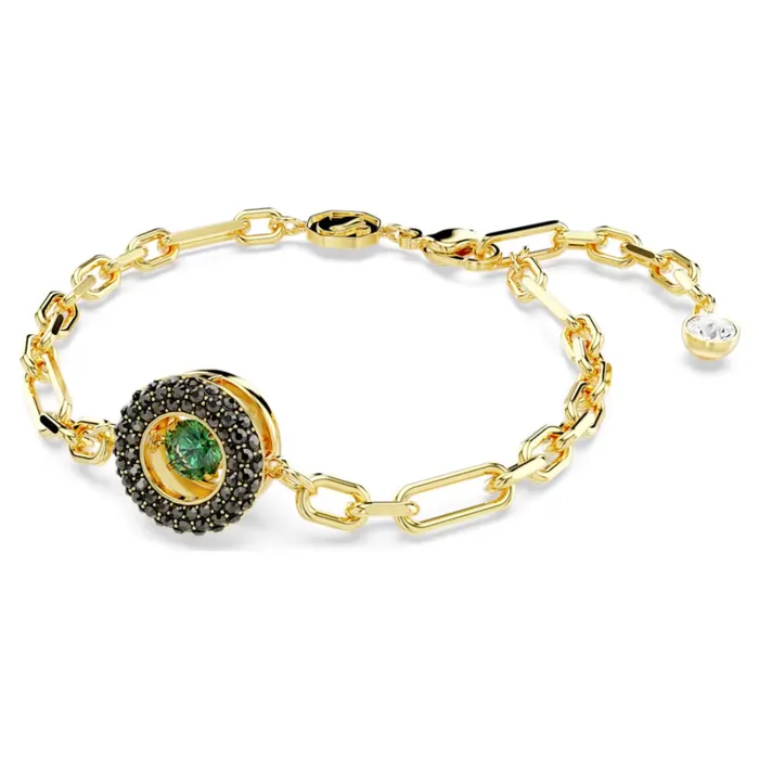 Swarovski Bracelets Swarovski Swarovski Sparkling Dance Bracelet Green Goldtone plated Medium Swarovski Bracelets Swarovski Swarovski Sparkling Dance Bracelet Green Goldtone plated Medium
