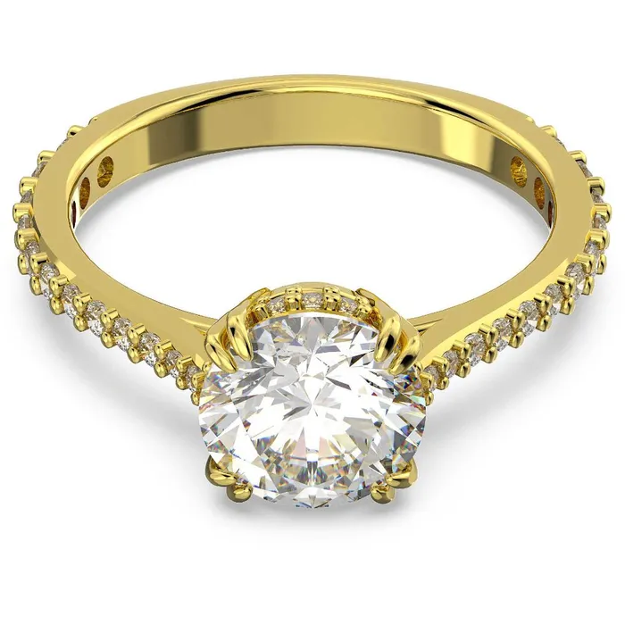 Swarovski Constella Cocktail Ring Princess cut Pav White Goldtone plated 55 Swarovski Rings Swarovski Constella Cocktail Ring Princess cut Pav White Goldtone plated 55 Swarovski Rings