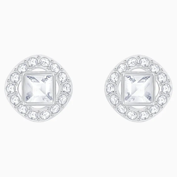 Swarovski Earrings Swarovski Angelic Square Pierced Earrings White