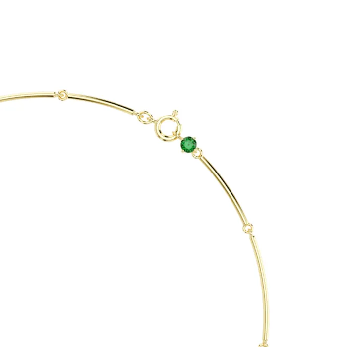Swarovski Necklaces Swarovski Constella Necklace Mixed round cuts Green Goldtone plated Swarovski Necklaces Swarovski Constella Necklace Mixed round cuts Green Goldtone plated