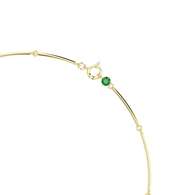 Swarovski Necklaces Swarovski Constella Necklace Mixed round cuts Green Goldtone plated Swarovski Necklaces Swarovski Constella Necklace Mixed round cuts Green Goldtone plated