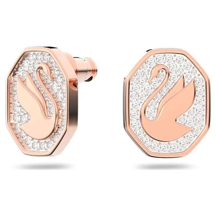 Swarovski Swarovski Signum Stud Earrings Swan White Rosegold tone plated Earrings Swarovski Swarovski Signum Stud Earrings Swan White Rosegold tone plated Earrings