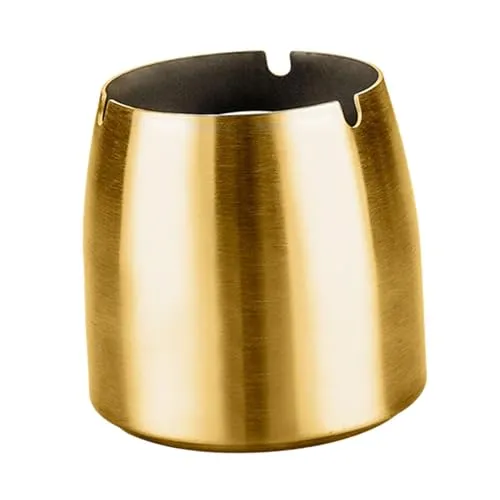 Tapered Ash Holder Portable Stainless Steel Ashtray for Villas Outdoor Patio GoldHome Garden1 Stainless steel ashtray Dropshipped via Social Commerce Network Bracelets