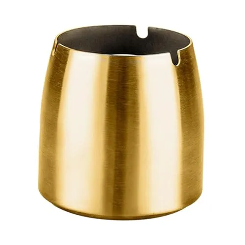 Tapered Ash Holder Portable Stainless Steel Ashtray for Villas Outdoor Patio GoldHome Garden1 Stainless steel ashtray Dropshipped via Social Commerce Network Bracelets