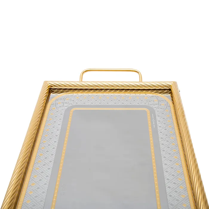 Tresors PreStyled Sets Tresors Eclectic Gold Rectangular Tray Tresors PreStyled Sets Tresors Eclectic Gold Rectangular Tray