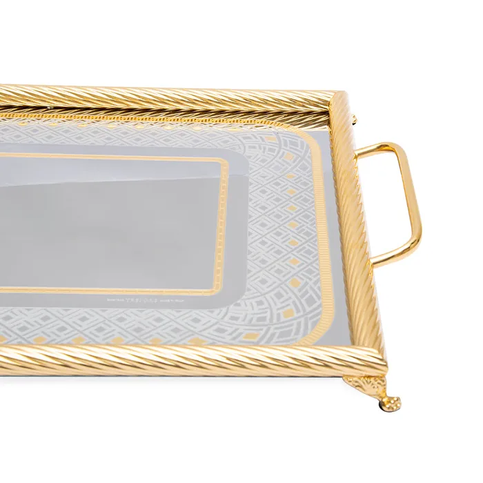 Tresors PreStyled Sets Tresors Eclectic Gold Rectangular Tray Tresors PreStyled Sets Tresors Eclectic Gold Rectangular Tray