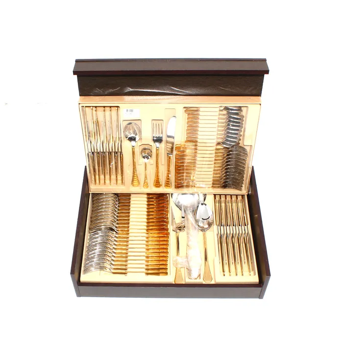 Tresors Tresors Doroty 75 Pcs Cutlery Set Gold PreStyled Sets