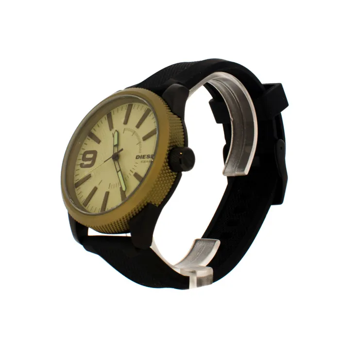 Watches Diesel Diesel Mens Watch With Black Rubber Army Green Color Case Watches Diesel Diesel Mens Watch With Black Rubber Army Green Color Case
