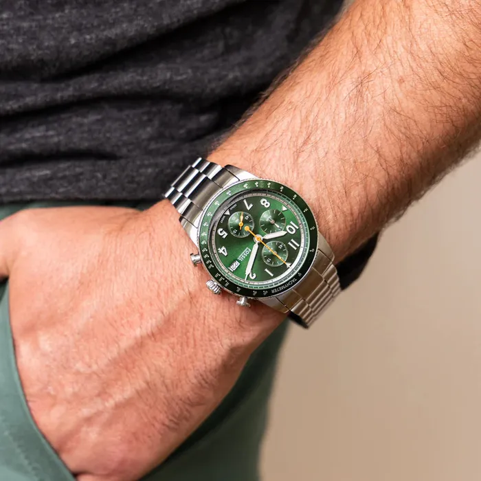 Watches Fossil Fossil Sport Tourer Gents Green Dial Chronograph Watch Watches Fossil Fossil Sport Tourer Gents Green Dial Chronograph Watch