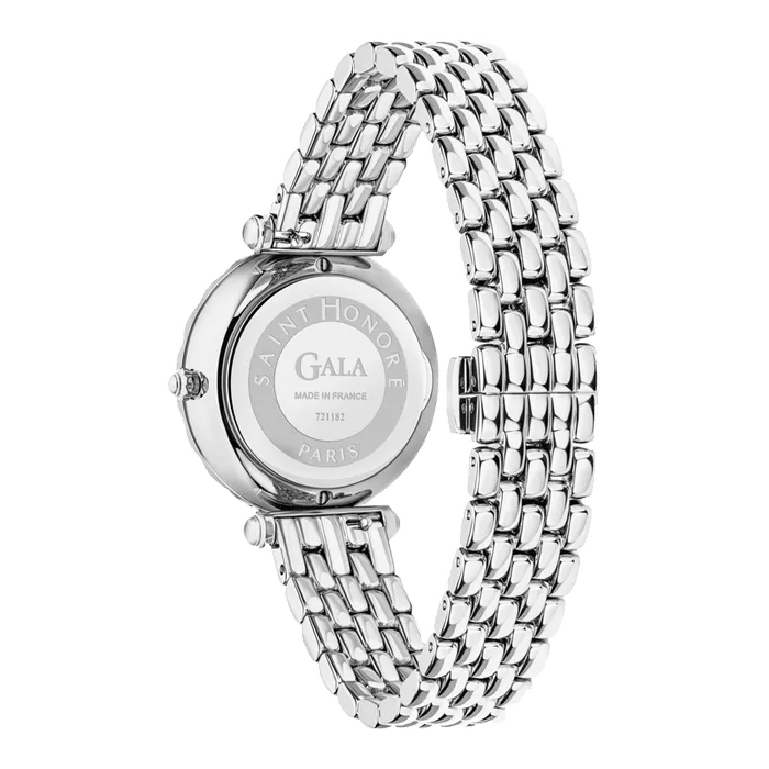 Watches Saint Honore Saint Honore Gala Womens White MOP Silver Diamond Watch