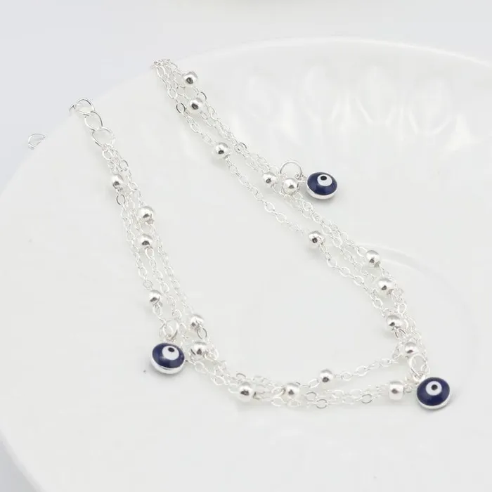 WickedAF Bracelets Evil Eye Beads Ankle Bracelet