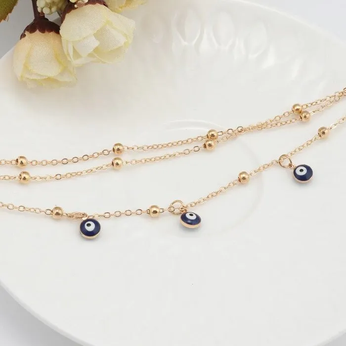 WickedAF Bracelets Evil Eye Beads Ankle Bracelet